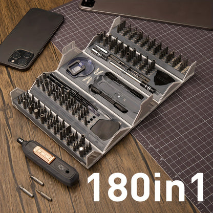 Precision Screwdriver Set with 180 Pieces | Comprehensive Tool Kit for Repairs