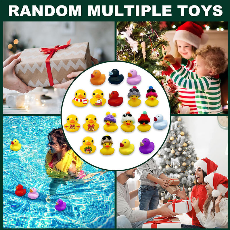 Joyful Countdown: 24 Festive Rubber Ducks for Kids
