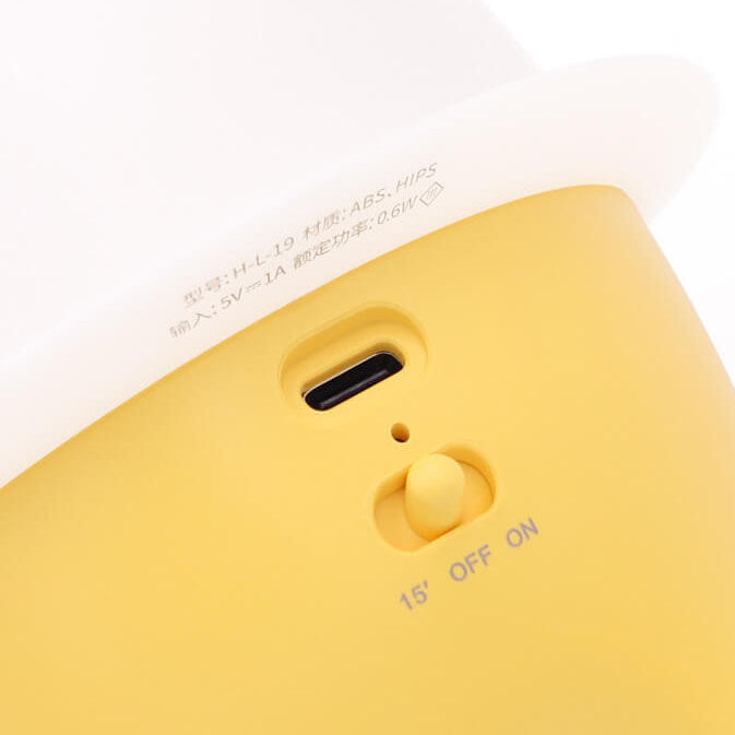 Cute Emoji LED Night Light – Artistic Silicone Bedside Lamp