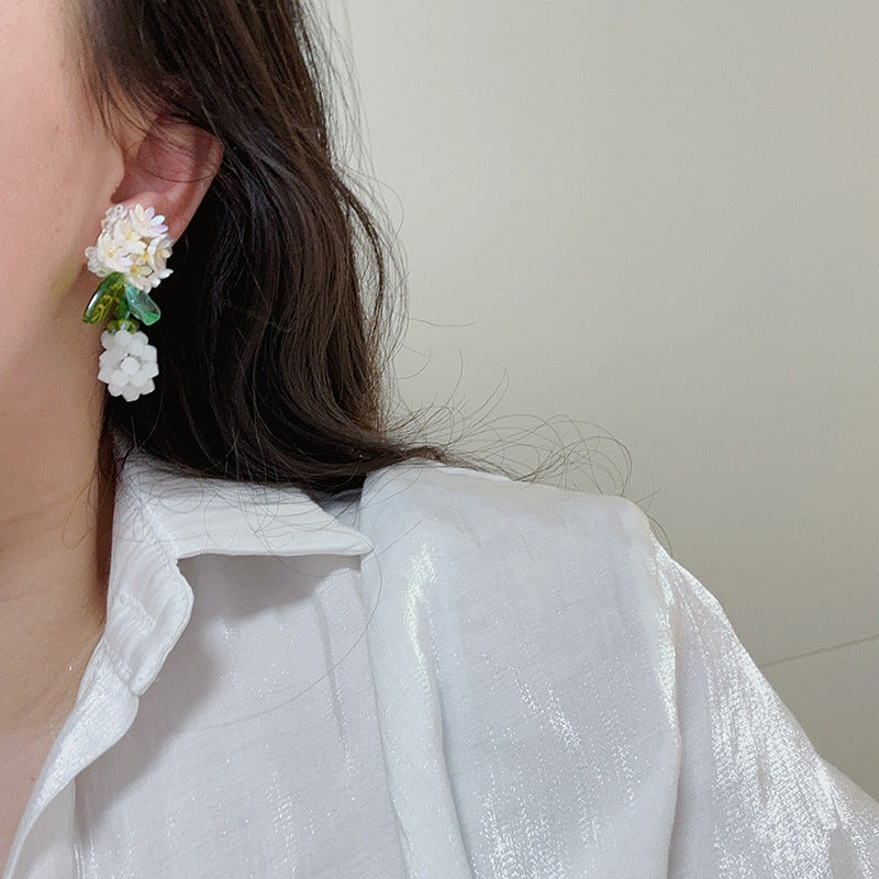Vibrant Artisan-Crafted Strawberry Gem Earrings