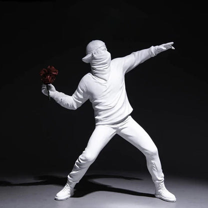 Flower Rioter Sculpture by Banksy | Decorative Art Piece