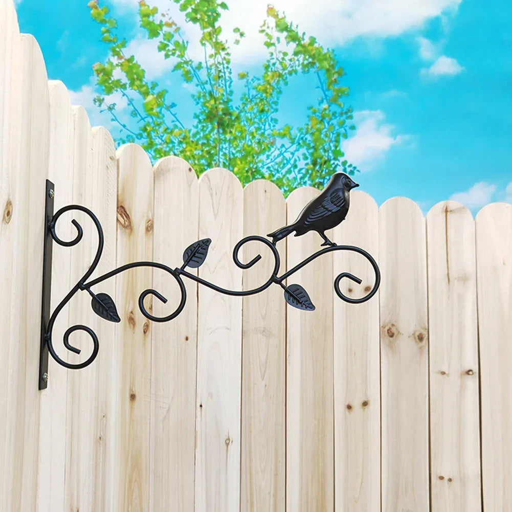 Heavy-Duty Metal Wall Hooks for Plant Hanging | Black Coated | Ideal for Lanterns & Baskets