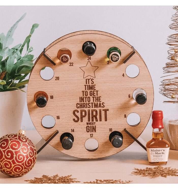 DIY Advent Calendar Made of Birch Wood | Reusable & Fillable | Tree or Circle