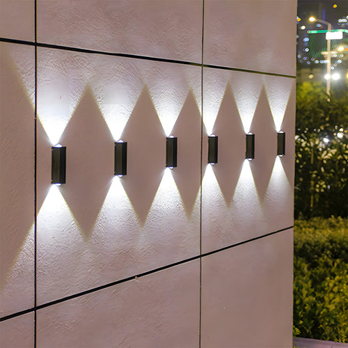 Modern Solar Wall Lights for Outdoor Use - Up and Down Design