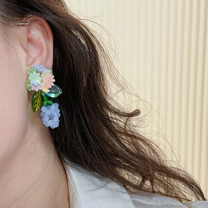 Vibrant Artisan-Crafted Strawberry Gem Earrings