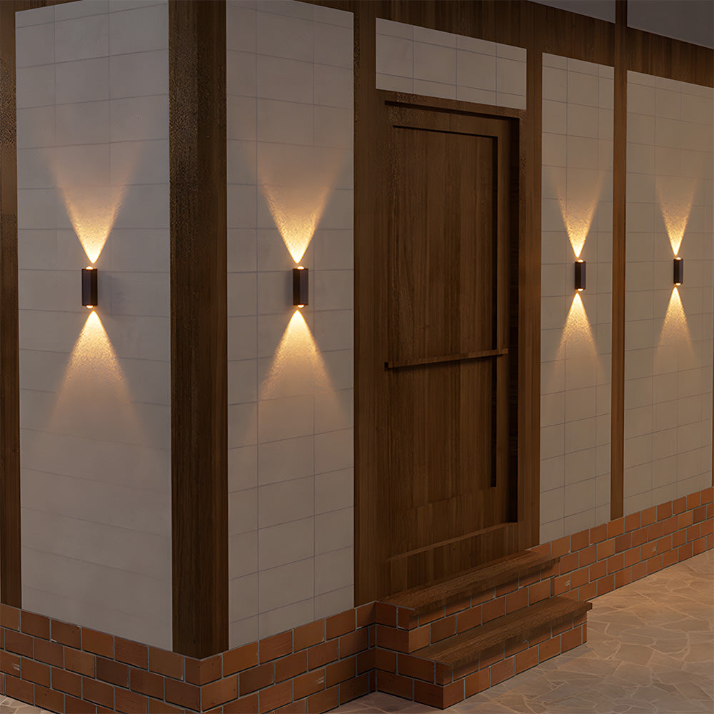Modern Solar Wall Lights for Outdoor Use - Up and Down Design