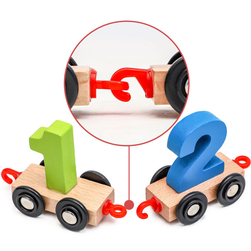 Magnetic Number Train Puzzle Toy Set for Learning Fun