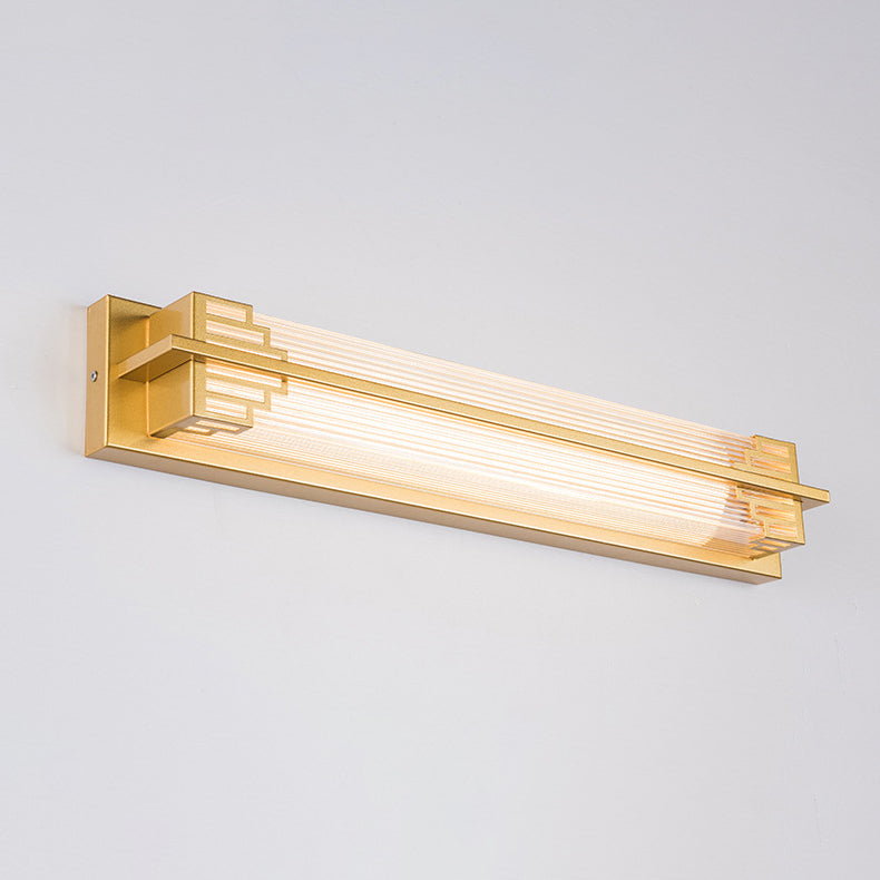 Waterproof Rectangular LED Wall Light with Stainless Steel and Glass for Outdoor Use