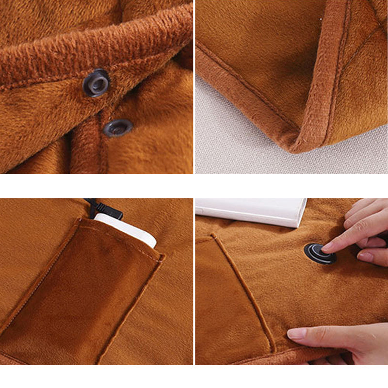 Portable USB Heated Blanket for Instant Warmth Anywhere