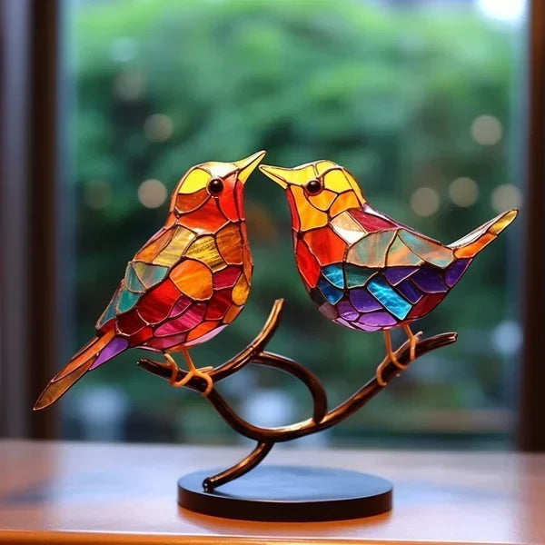 Wooden Bird Figurine – Artistic Home Décor Statue for Living Room