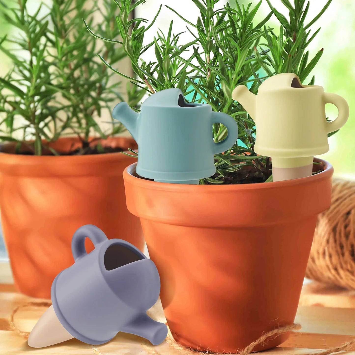 Self-Watering Plant Spikes Set of 4 | Automatic Terracotta Irrigation System