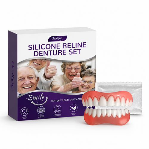 Flexible Comfort Denture Liner Kit for Secure Fit