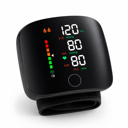 Smart Voice-Enabled Rechargeable Wrist Blood Pressure Tracker