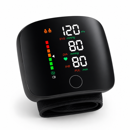 Smart Voice-Enabled Rechargeable Wrist Blood Pressure Tracker