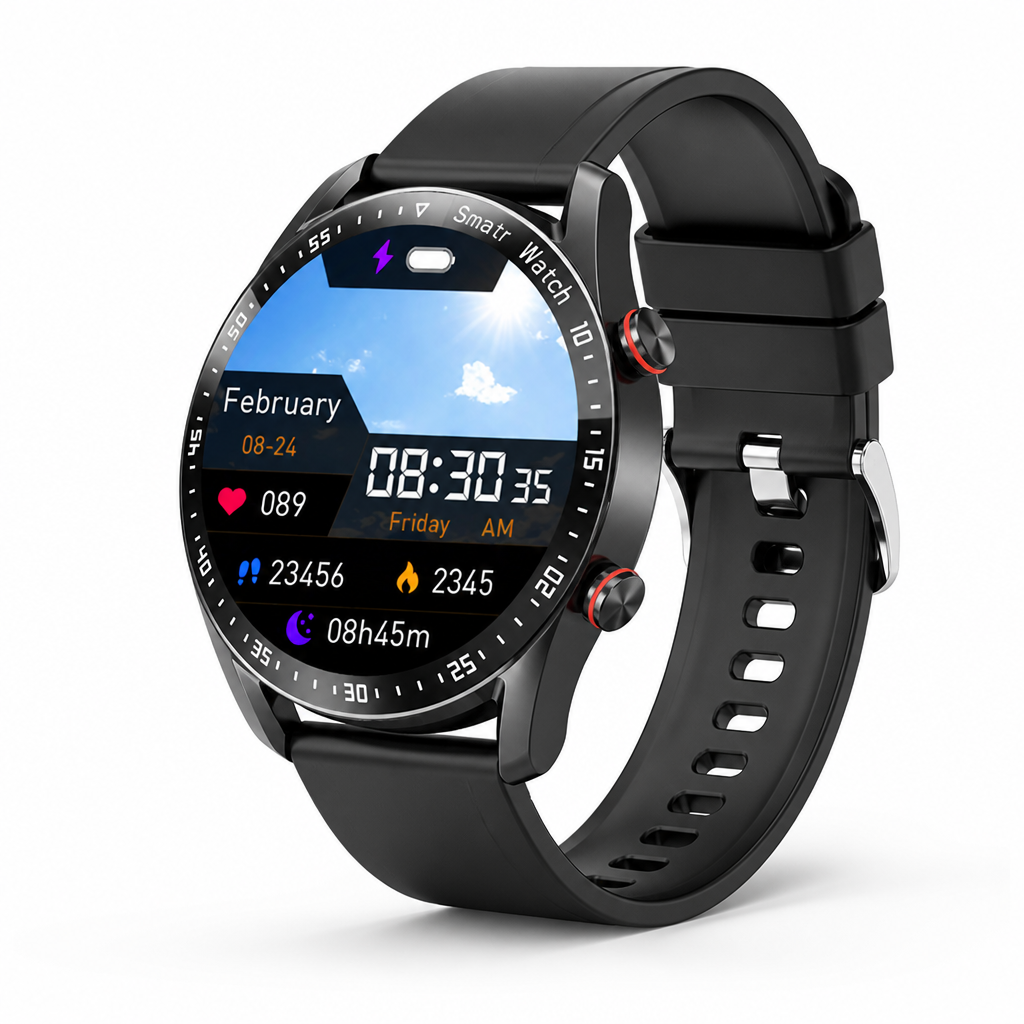 Smart Health & Communication Watch with Bluetooth Connectivity