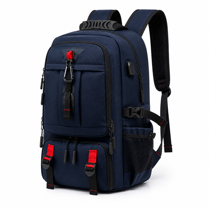 Spacious 60L Smart Travel Backpack with USB Charging