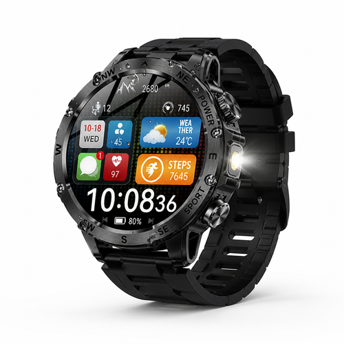 1.53-Inch Water-Resistant Smartwatch with Bluetooth Calling