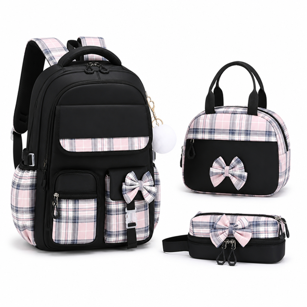 Spacious 3-Piece Tech Backpack Collection for Laptops & Tablets