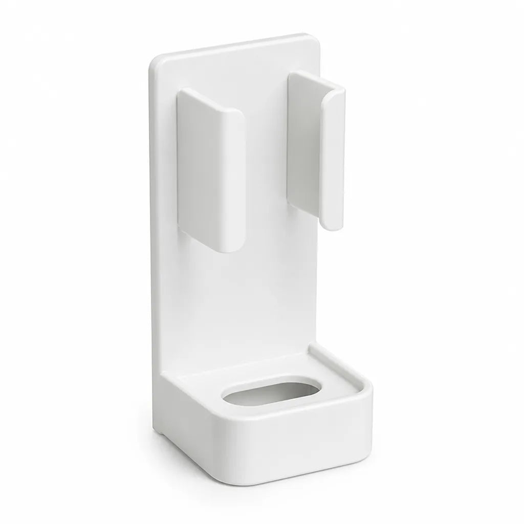 Adhesive Wall-Mounted Toothbrush Organizer for Any Surface