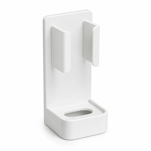 Adhesive Wall-Mounted Toothbrush Organizer for Any Surface