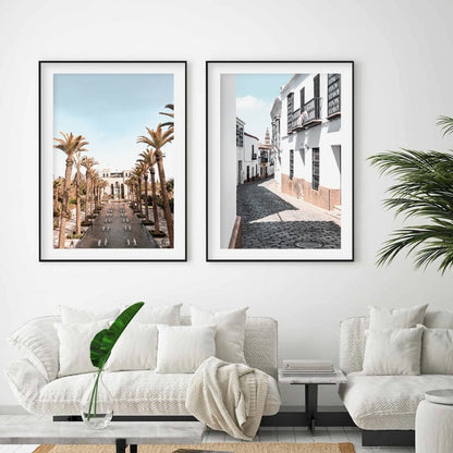 Canvas Wall Art Painting - Daylight Landscape in Architectural Style