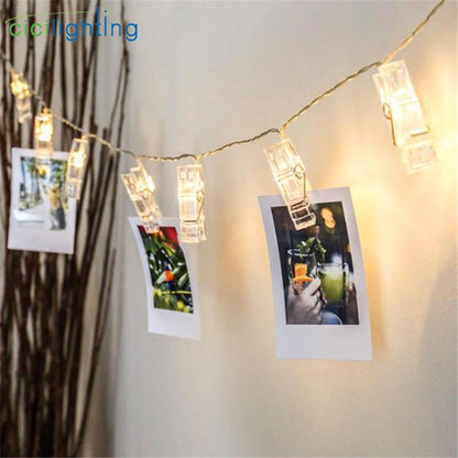 LED String Lights with Clips – Decorative Fairy Lights
