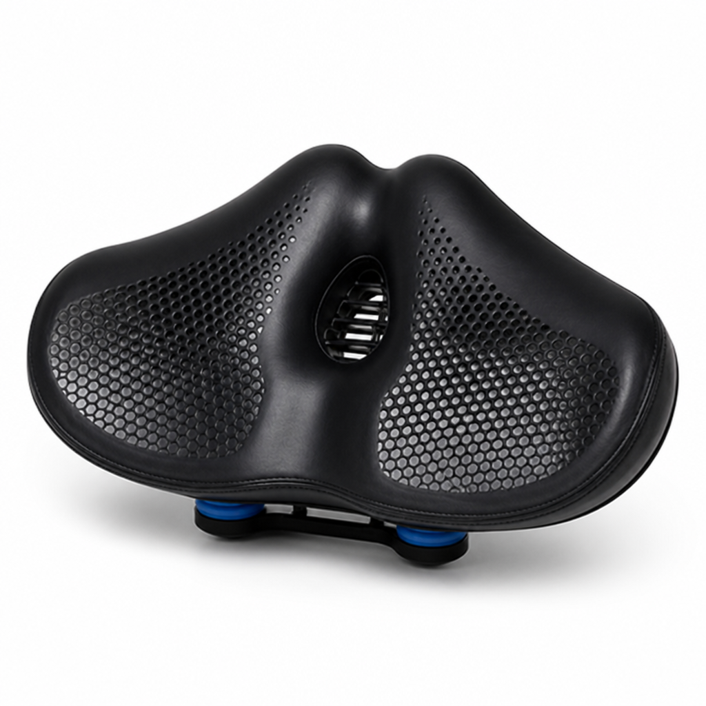 Ultimate Comfort Wide Bike Seat with Dual-Spring Support