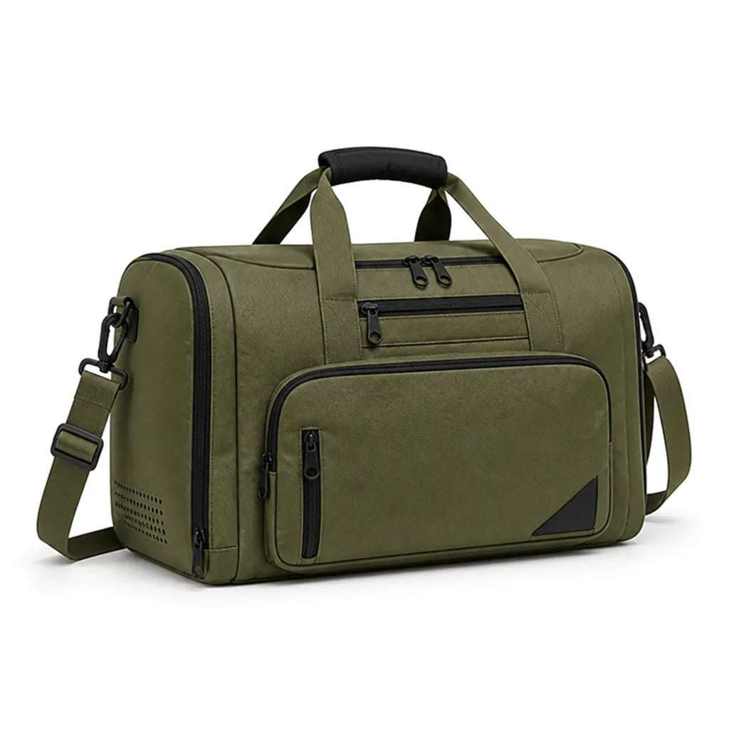Versatile Water-Resistant Travel Bag with Shoe Storage