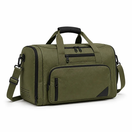 Versatile Water-Resistant Travel Bag with Shoe Storage