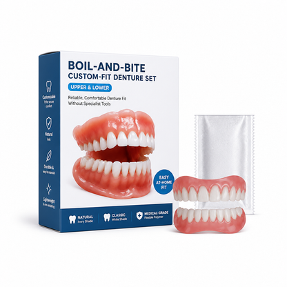 Custom-Fit Smile Enhancer Denture Set (Upper & Lower)