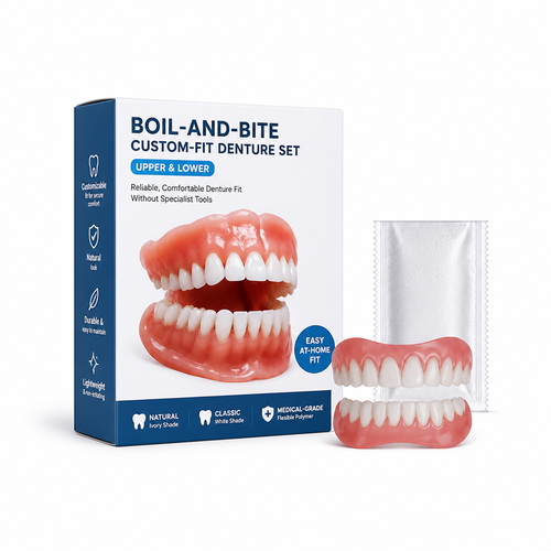 Custom-Fit Smile Enhancer Denture Set (Upper & Lower)