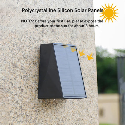 Solar Wall Light with LED – Waterproof Outdoor Lighting for Garden & Patio