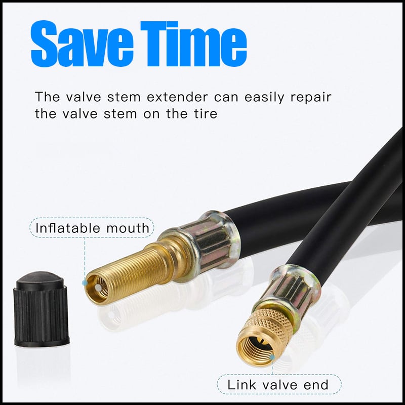 Brass Tire Valve Extension | Universal Solution for Easy Inflation