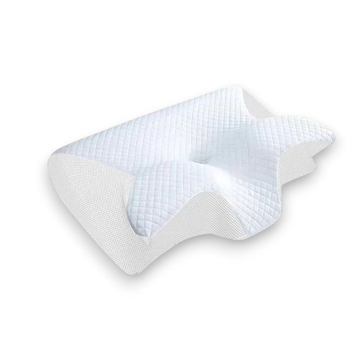Ergonomic Neck Support Pillow | Memory Foam Contour Design for Side and Back Sleepers | Pressure Relief for Neck and Shoulders | Breathable Cover