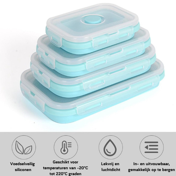 Save 70% Space with Leak-Proof Food Storage Containers - Buy 2 Get 2 Free