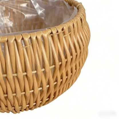 Indoor Boho Planter Basket Set for Stylish Greenery Decor