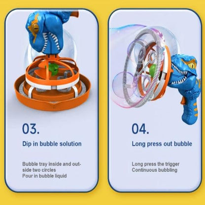 BubbleBuddy – Portable Dinosaur Bubble Blaster for Endless Fun! 🦖🫧