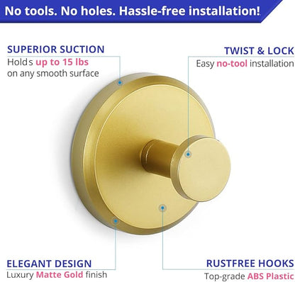 SecureGrip - Versatile Adhesive Hooks for Every Home