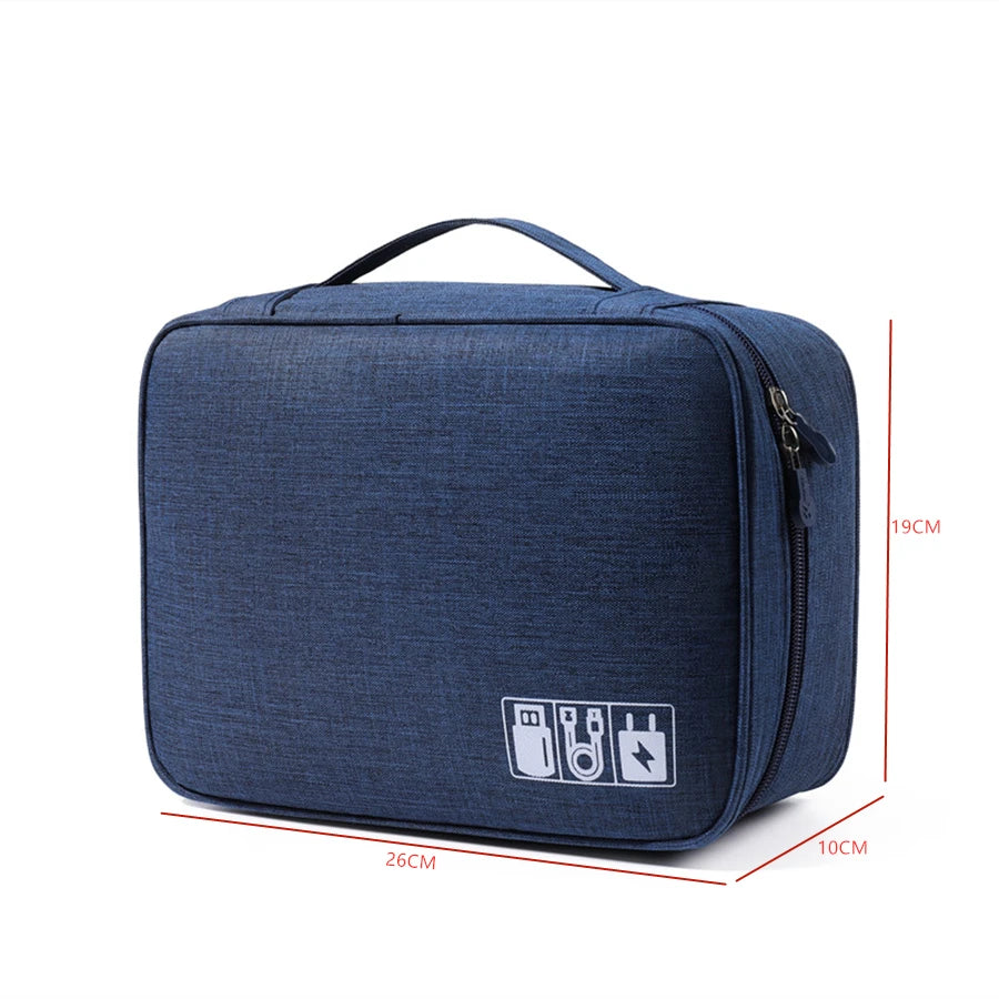 Electronic Organizer Bag | Waterproof | Portable for Travel | Storage for Cables & Accessories