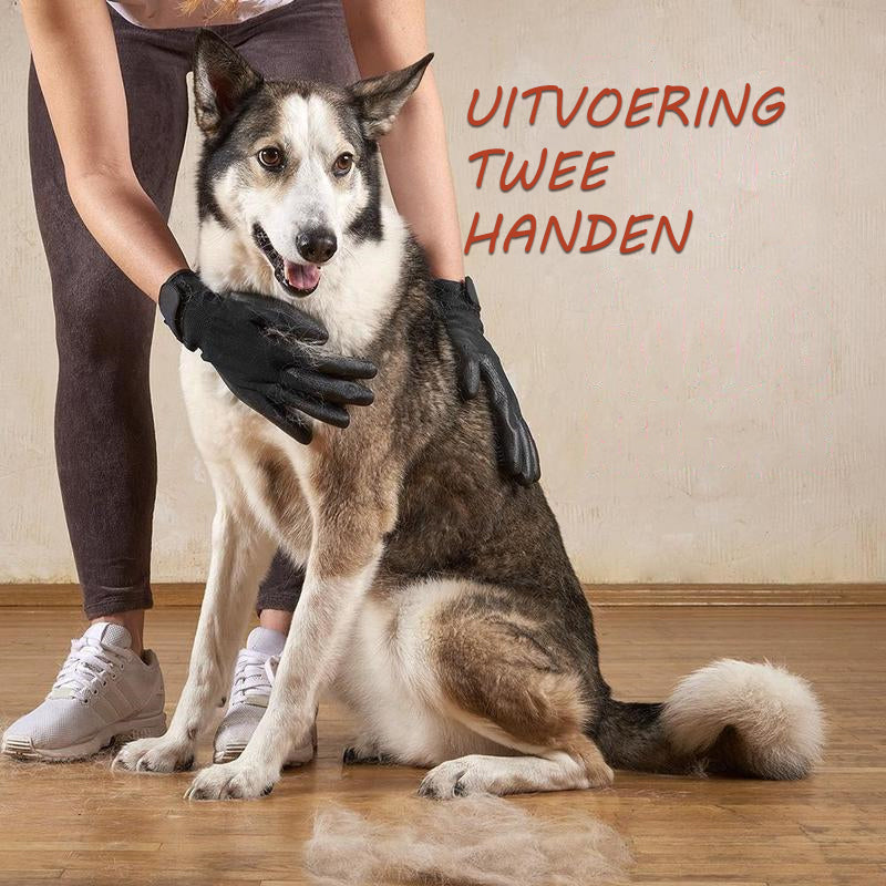 Pet Hair Removal Gloves – Effortlessly Removes Fur and Calms Pets
