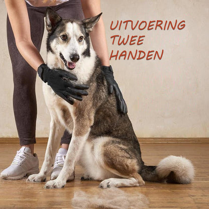 Pet Hair Removal Gloves – Effortlessly Removes Fur and Calms Pets