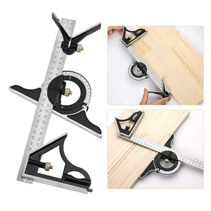 Adjustable Ruler - Versatile Set with Movable Angle Measuring Tool