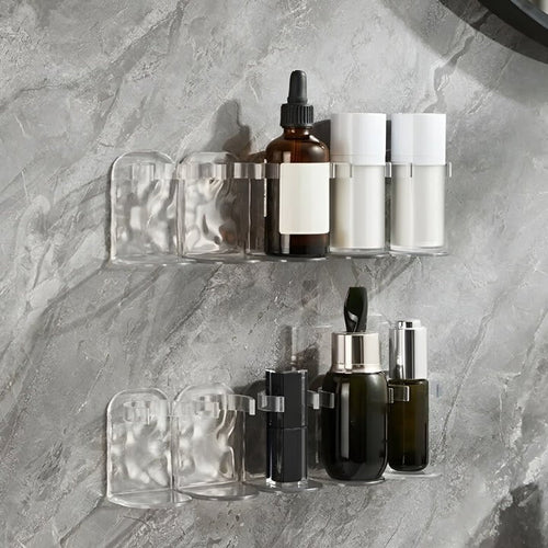 No-Drill Shower Shelf with Adjustable Dividers – AquaSafe Organizer