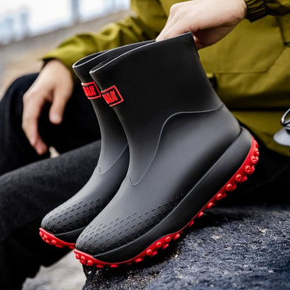 Waterproof Slip-On Rain Boots for Easy Wear