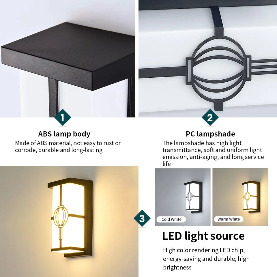 Outdoor Wall Light with Motion Sensor | Waterproof LED | 16W/30W IP65