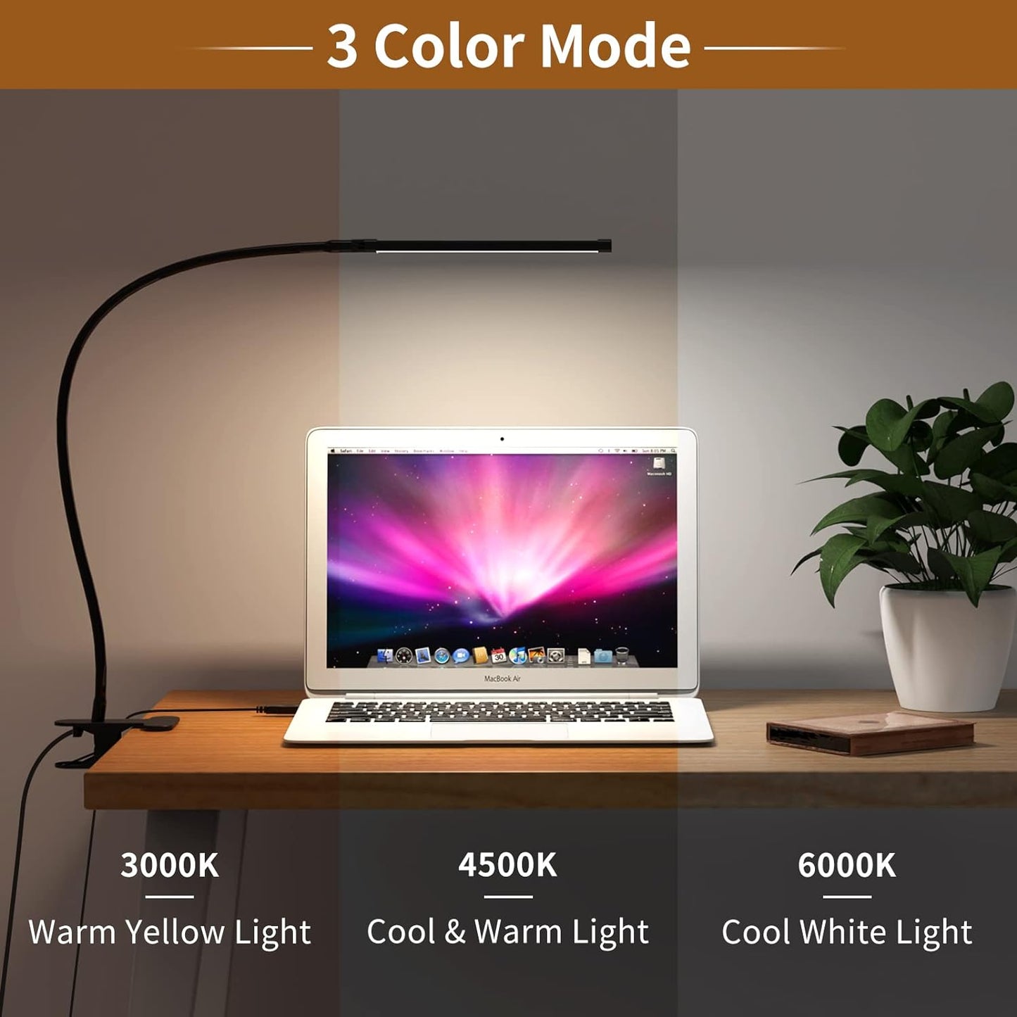 Adjustable Desk Lamp for Focused Work - Eye-Friendly Design