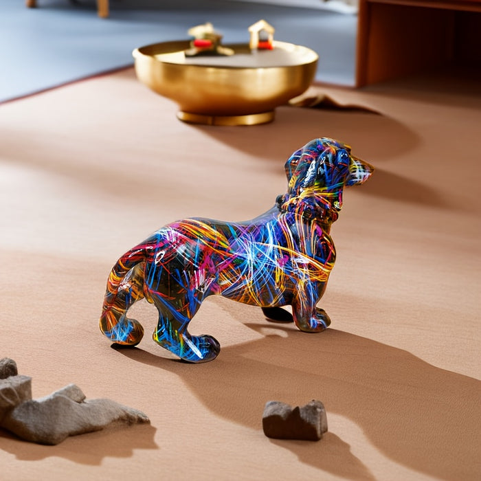 Colorful Dachshund Artwork for a Playful Home Atmosphere