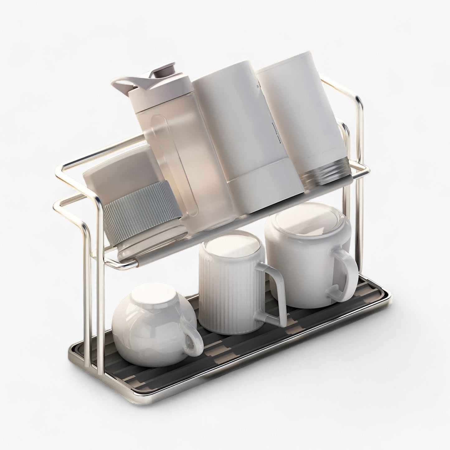 Double Your Mug Storage and Dry Faster with Cup Organizer