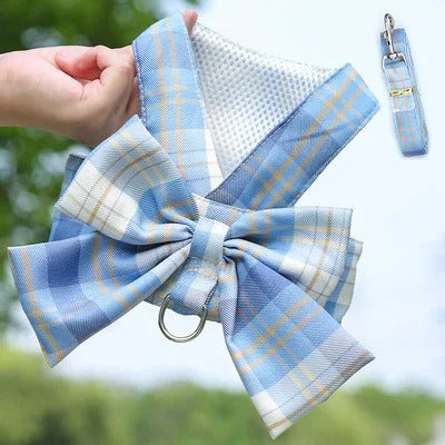 Stylish Dog Harness with Bow - Aurélien Design