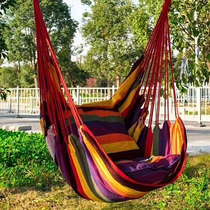 Foldable Hammock Chair for Outdoor Use | Stable & Non-Slip | Canvas Swing Seat